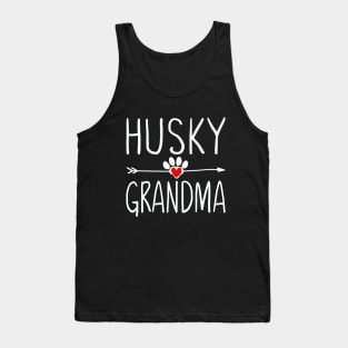 Husky Grandma T Shirt Womens Funny Dog Lover Tank Top